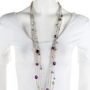 David Yurman Pearl & Multistone Bijoux Multistrand Necklace